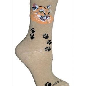 🛍🛍MOUNTAIN LION CREW SOCKS ON KHAKI🛍🛍